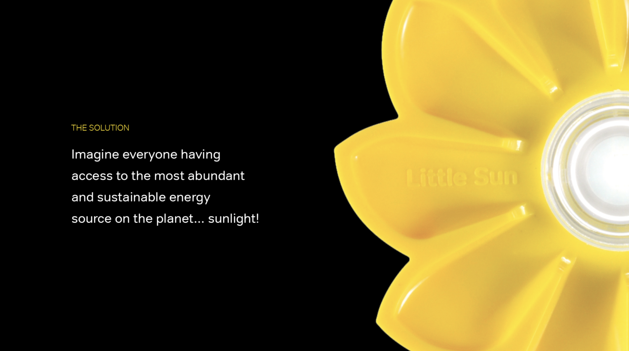 “The Solution” — Little Sun strategy presentation